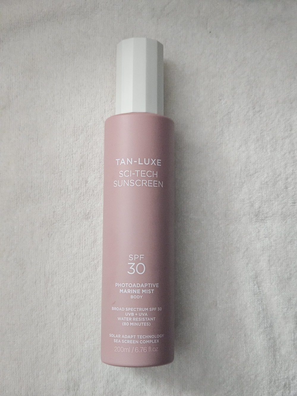 NWT Tan-Luxe Sci-Tech Sunscreen Photoadaptive Marine Body Mist SPF 30
